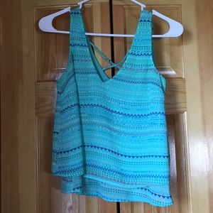Turquoise crop top